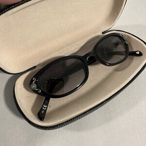 Vintage 90s “East Of Eden” BRIGHTON Sunglasses Silver Filigree Floral